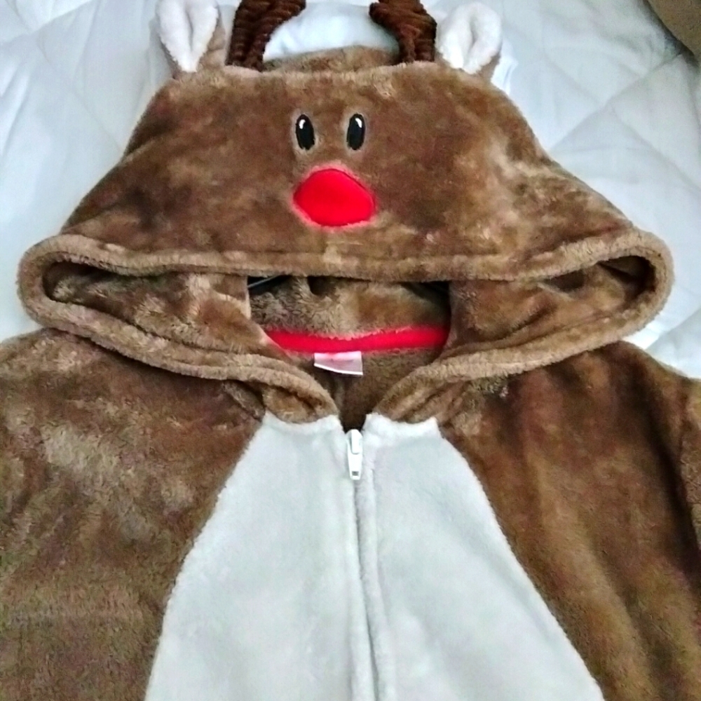 COPY - Rudolph the red nose reindeer Onesie/Pajamas.